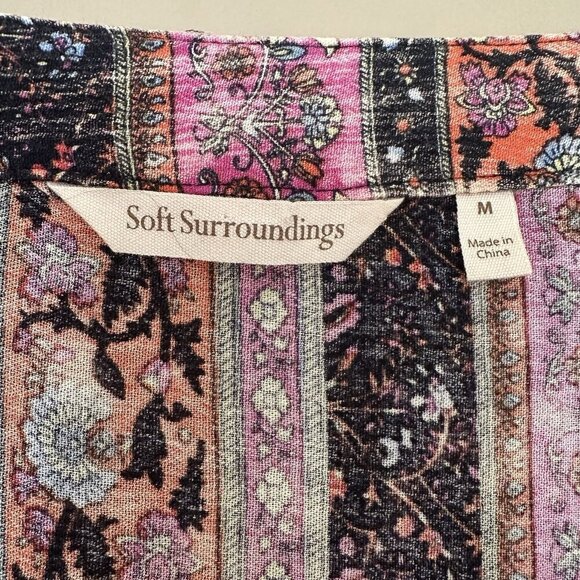 Soft Surroundings Boho Long Sleeve Maxi Dress Women M Earthy Esperanza Hippie - Picture 10 of 12